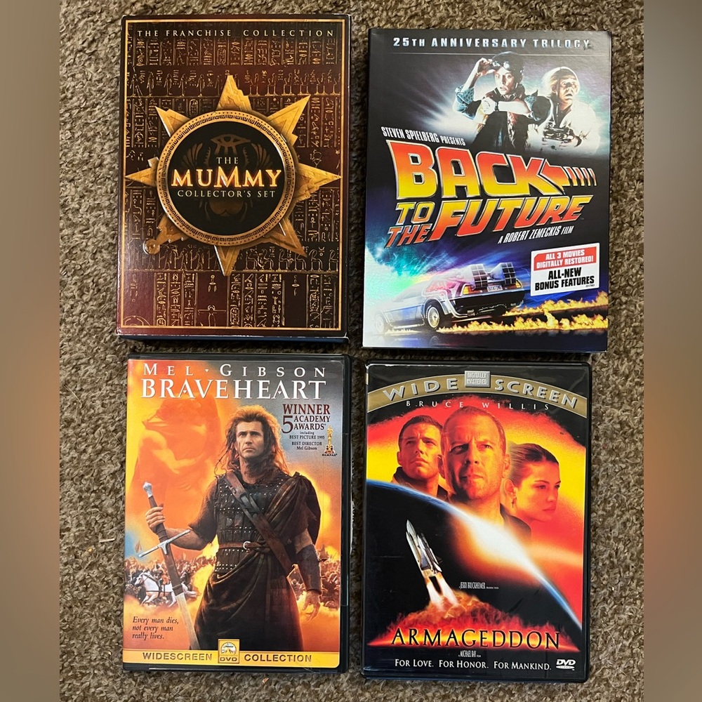 The Mummy Collector's Set & Back to the Future Trilogy